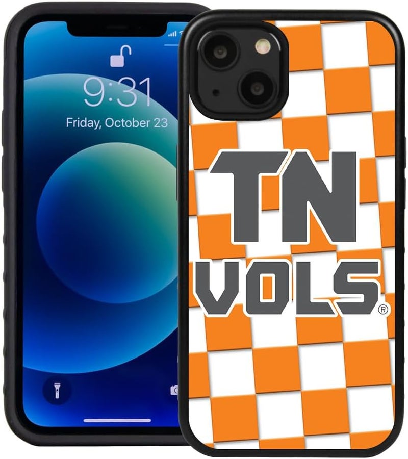 Guard Dog Case Compatible with iPhone 14 - Military Grade - Rugged Two Piece Protection - Collegiate Licensed - Tennessee Volunteers - Checkered - Image 1